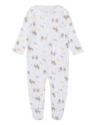 Nbnnightsuit W/F Farm Animals Noos Pyjamas Sie Jumpsuit White Name It