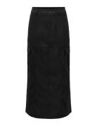 Onldorothy Hw Long Cargo Skirt Pnt Langt Skjørt Black ONLY