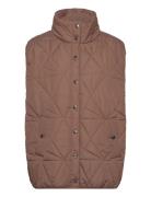 Kapili Waistcoat Vests Padded Vests Brown Kaffe