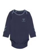 Hmlmaule Body L/S Langermet Bodysuit Blue Hummel