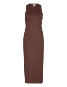 Sapphirers Dress Knelang Kjole Brown Résumé