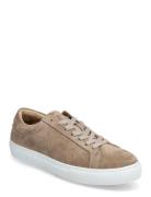 Theodor Suede Sneaker Lave Sneakers Beige Les Deux