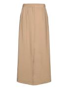 Objfaline Mw Ancle Skirt E Ss Fair 23 Langt Skjørt Beige Object