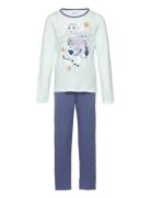 Pyjama Pyjamas Sett Blue Frost