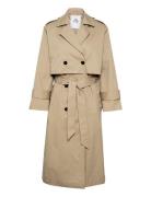 Marikb Coat Trench Coat Kåpe Beige Karen By Simonsen