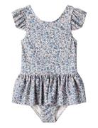 Swimsuit Diddi Badedrakt Badetøy Blue Wheat