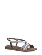 Women Sandals Flate Sandaler Silver Tamaris