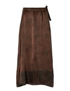 Zu - Framework Drawstring Skirt Knelangt Skjørt Brown Rabens Sal R