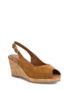 Women Sandals Sko Wedge Brown Tamaris