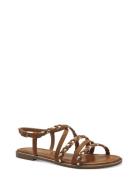 Women Sandals Flate Sandaler Brown Tamaris