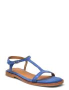 Sandals - Flat Flate Sandaler Blue ANGULUS