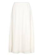 Wide Maxi Skirt Langt Skjørt Cream Gina Tricot