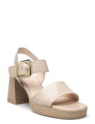 Platform Sandal Sandal Med Hæl Beige Gabor