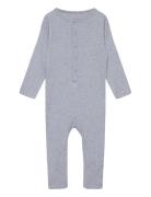 Romper Ls Rib Langermet Bodysuit Grey Fixoni