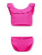 Kogtropez Structure Bikini Set Acc Bikini Pink Kids Only