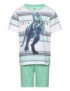 Set Pyjalong Pyjamas Sett Green Jurassic World