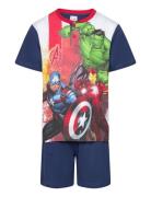 Pyjama Pyjamas Sett Navy Marvel