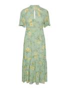 Yasmoki 2/4 Long Dress S. - Wg Knelang Kjole Green YAS