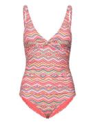 Zigzag Simi Swimsuit Badedrakt Badetøy Pink Panos Emporio