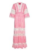 Mablecras Dress Maxikjole Festkjole Pink Cras