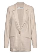 Pzluca Blazer Blazers Single Breasted Blazers Beige Pulz Jeans