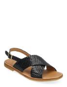 Sandals - Flat - Open Toe - Op Flate Sandaler Black ANGULUS