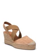 Espadrilles Sko Wedge Beige Billi Bi