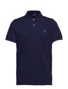 Original Pique Ss Rugger Tops Polos Short-sleeved Blue GANT