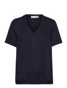 Blakeiw V Top Tops T-shirts & Tops Short-sleeved Navy InWear