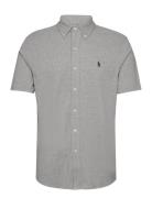 Featherweight Mesh-Ssl-Knt Tops Shirts Short-sleeved Grey Polo Ralph L...