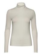 D2. Jersey Ls Turtleneck Tops T-shirts & Tops Long-sleeved Cream GANT