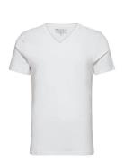 V-Neck T-Shirt Tops T-shirts Short-sleeved White Bread & Boxers