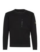 Zip Pocket Lb Sweat Tops Sweat-shirts & Hoodies Sweat-shirts Black Lyl...