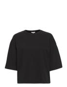 Essigne 2/4 Boxy T-Shirt Gots Tops T-shirts & Tops Short-sleeved Black...