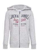 Jjelogo Sweat Zip H 2 Col22/23 Jnr Tops Sweat-shirts & Hoodies Hoodies...