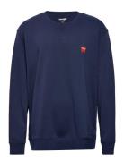 Sign Off Crew Tops Sweat-shirts & Hoodies Sweat-shirts Navy Wrangler