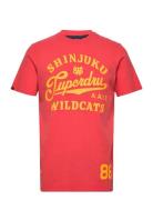 Vintage Home Run Tee Tops T-shirts Short-sleeved Red Superdry