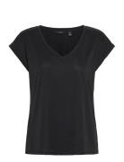 Vmfilli Ss V-Neck Tee Noos Tops T-shirts & Tops Short-sleeved Black Ve...