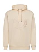 D2. Monogram Sweat Hoodie Tops Sweat-shirts & Hoodies Hoodies Cream GA...