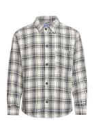 Jorzac Villeray Check Overshirt Ls Tops Overshirts Black Jack & J S