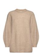 Mschsigune Nenaya Pullover Tops Knitwear Jumpers Beige MSCH Copenhagen