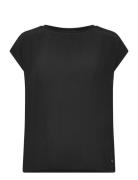 Albony Drop Shoulder Round Neck Tee Tops T-shirts & Tops Short-sleeved...