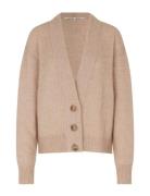 Brookline Knit Cardigan Tops Knitwear Cardigans Beige Second Female