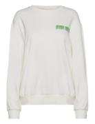 Entour Ls Sweat Print 7039 Tops Sweat-shirts & Hoodies Sweat-shirts Wh...