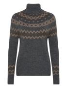 Fqmerla-Pullover Tops Knitwear Turtleneck Grey FREE/QUENT