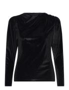 Butterflybbmaggias Blouse Tops Blouses Long-sleeved Black Bruuns Bazaa...