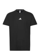 D4T Tee Sport T-shirts Short-sleeved Black Adidas Performance