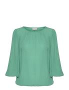 Kawilma Blouse Tops Blouses Long-sleeved Green Kaffe