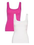 Twin Vest Tops T-shirts & Tops Sleeveless Pink HUGO