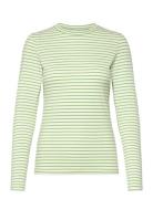 Ihmira Ls Tops Shirts Long-sleeved Green ICHI